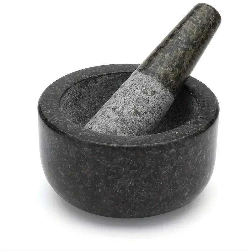 Mortar Pestle Granite - Harç ve Tokmak, Bitki Öğütücü, Avokado