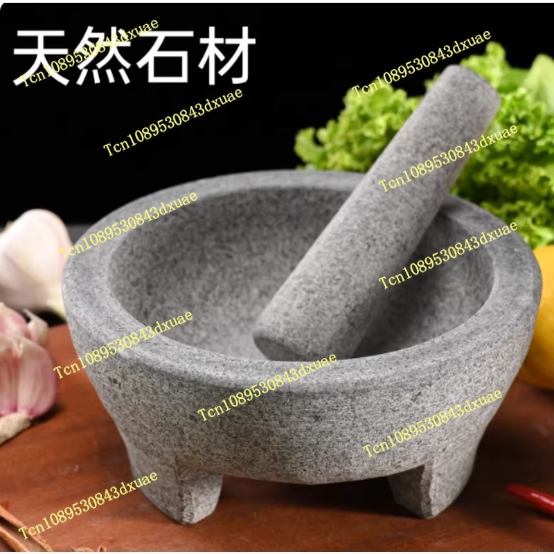 Mortar Pestle Granite - Doğal Granit Havanda ve Tokmak, Baharatları,