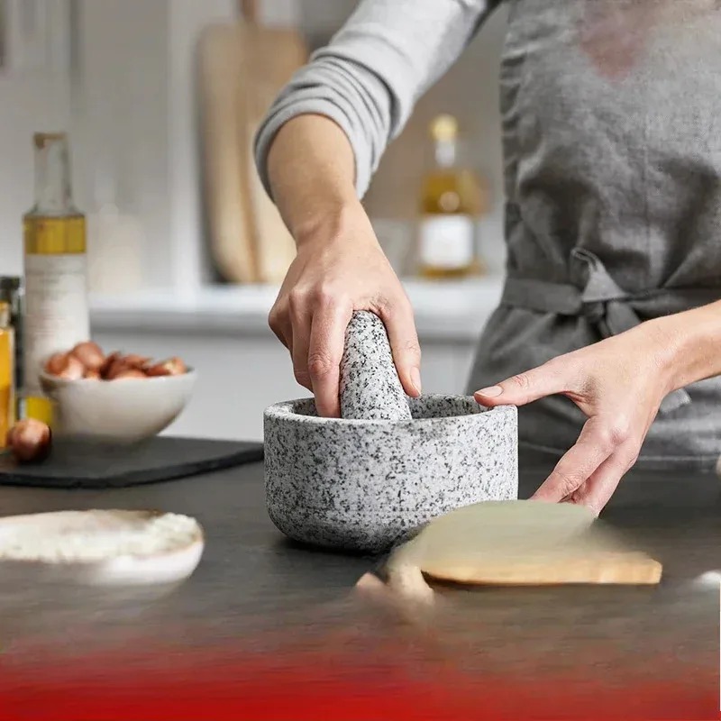 Sarımsak ezici bambu kapaklı g - Mortar Pestle Granite incelemesi ve fiyatı