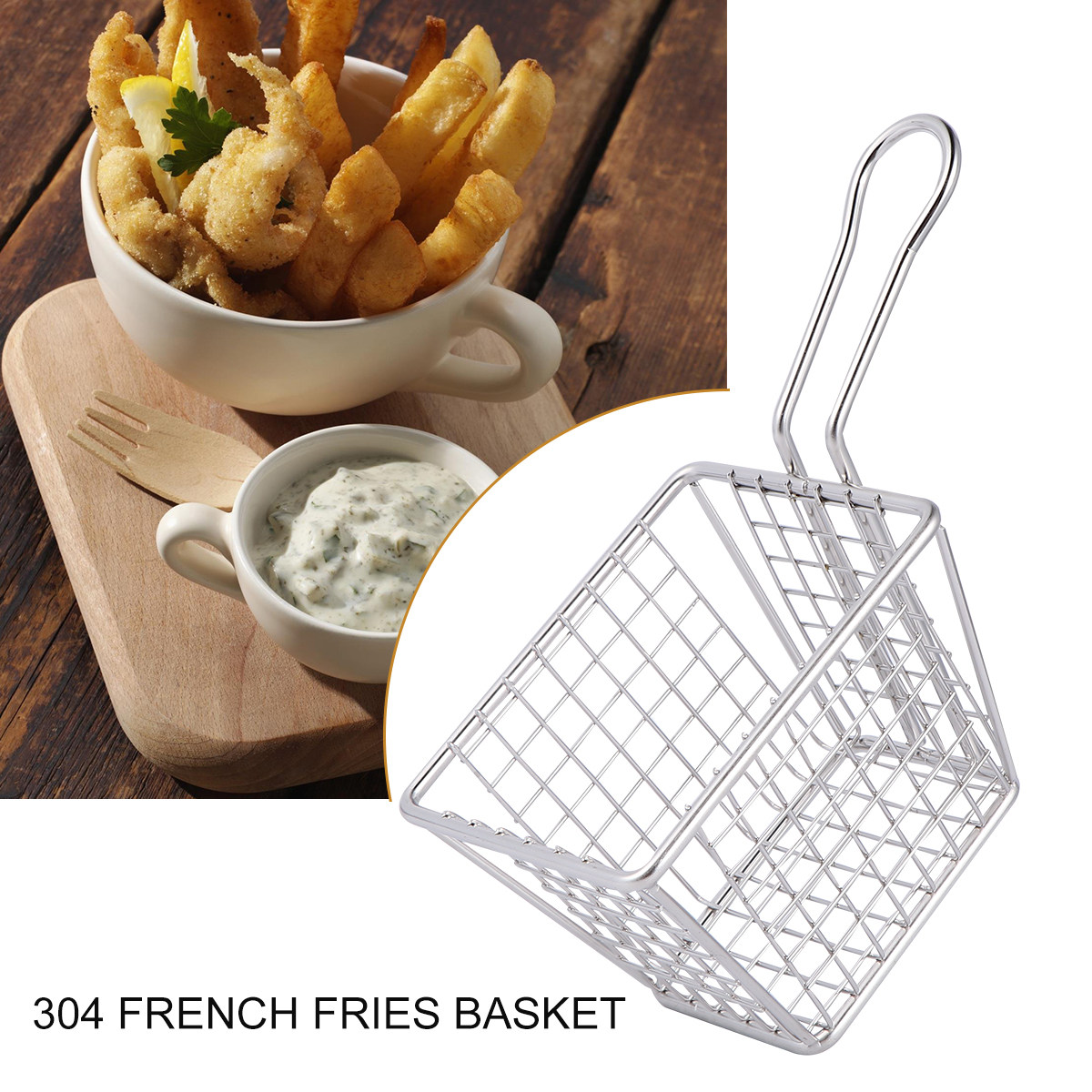 Kare Örgü Kızartma Sepeti Mini - Home Cooking In French incelemesi ve fiyatı